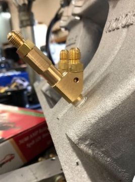 Enderle Dual Y  "Short"   Nozzle Body  accepts Dual Nozzle jet 7007  , 7007-PI  ,   Y Nozzle